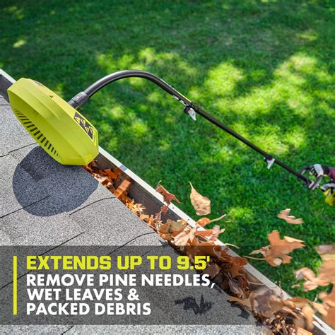 ryobi gutter cleaner|ryobi expand it gutter blower attachment.